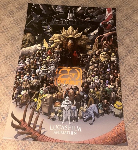 スターウォーズセレブレーション ルーカスフィルムアニメーション 20周年ポスター スターウォーズ セレブレーションルーカスフィルム