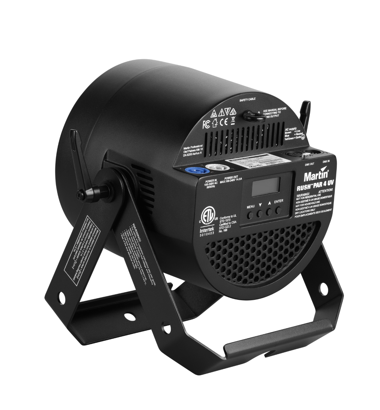 Martin Lighting RUSH Par 4 UV 100W COB 400nm LED blacklight stage nightlife dj