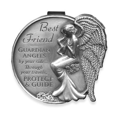 Best Friend Guardian Angel Visor Clip (15691) AngelStar NEW Carded