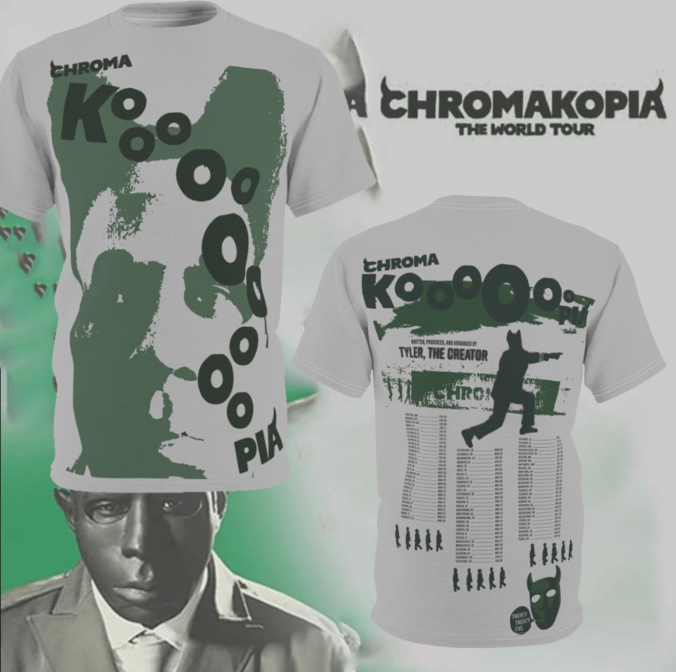 HOT! Tyler The Creator Chromakopia Tour 2025 Shirt 3D PP2069