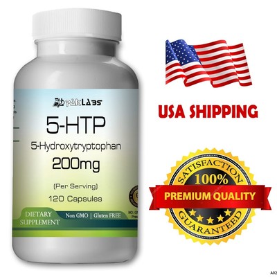 5htp Premium BOTTLES 200mg Serv. Neurotransmitter & Mood Support 120 By Paklabs