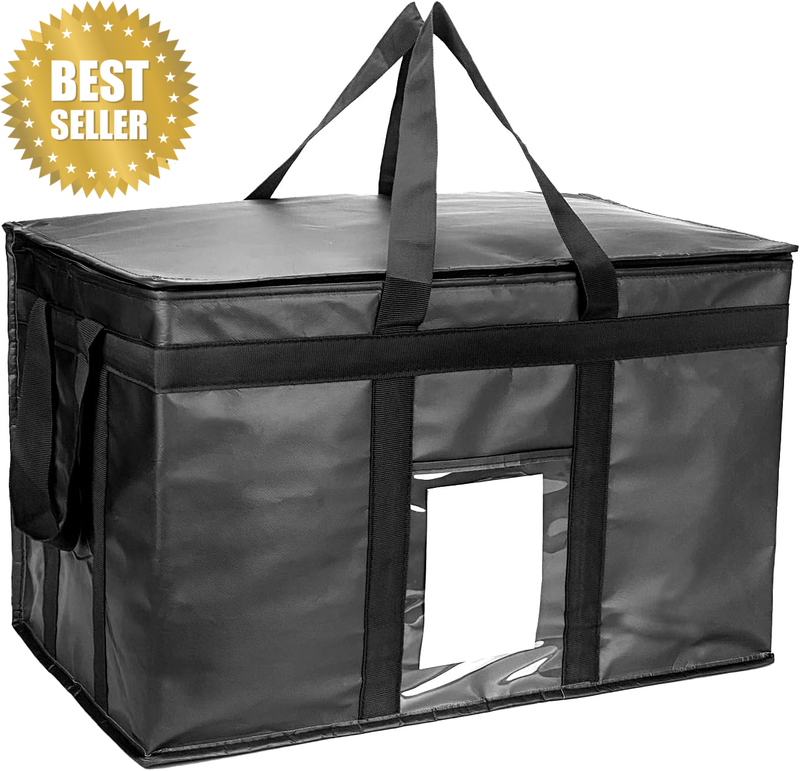 XXXL Large Insulated Collapsible Cooler Bags with Zipper Closure, Reusable Groce
