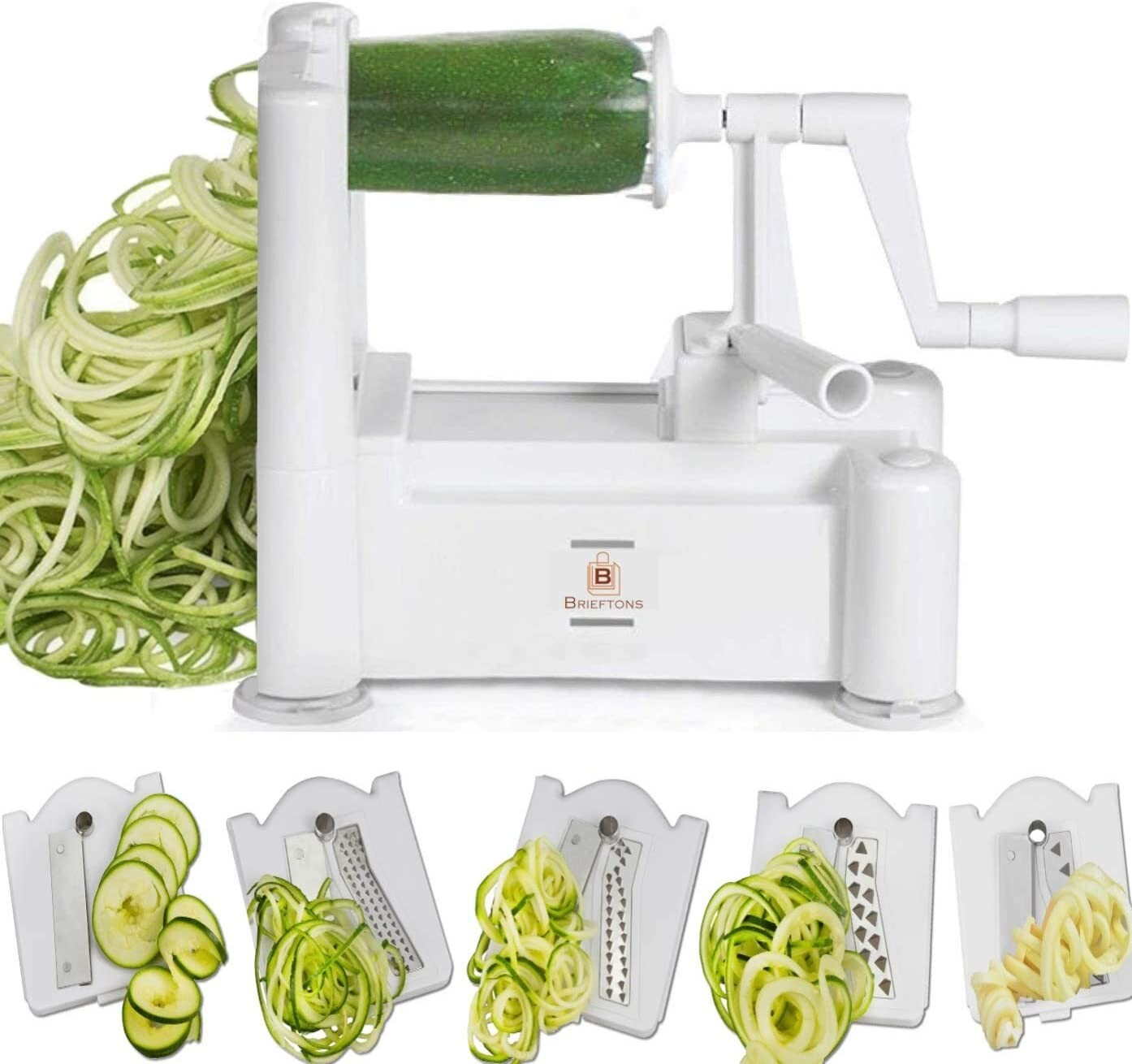 I CAN FRY!〜豚で行け〜 Spiral Ver. 5-Blade Vegetable Spiralizer Spiral Slicer Veggie Pasta