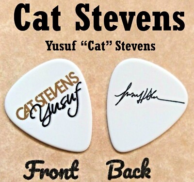 YUSUF CAT STEVENS band novelty signature guitar pick- (S-D6)