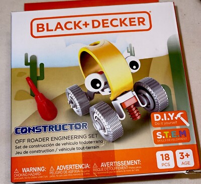Black + Decker Constructor Off Road Engineering Set-Skills Development-18 PCs 