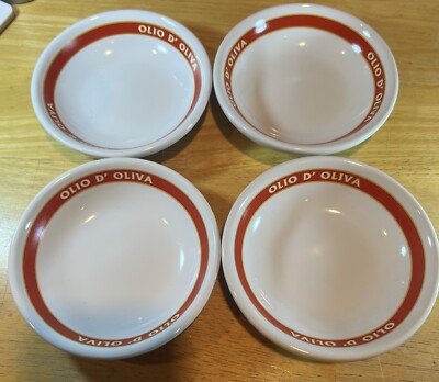 Pottery Barn  Vintage Posters Collection Olio d'Oliva bowl set of 4