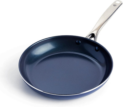 Blue Diamond Toxin Free Ceramic Nonstick Safe Open Frypan/Skillet, 10'' New