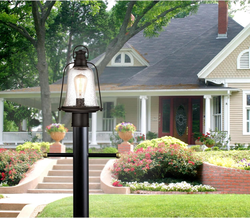6347000 Brynn One-Light Outdoor Post-Top Fixture, Oil Rubbed Bronze Finish with