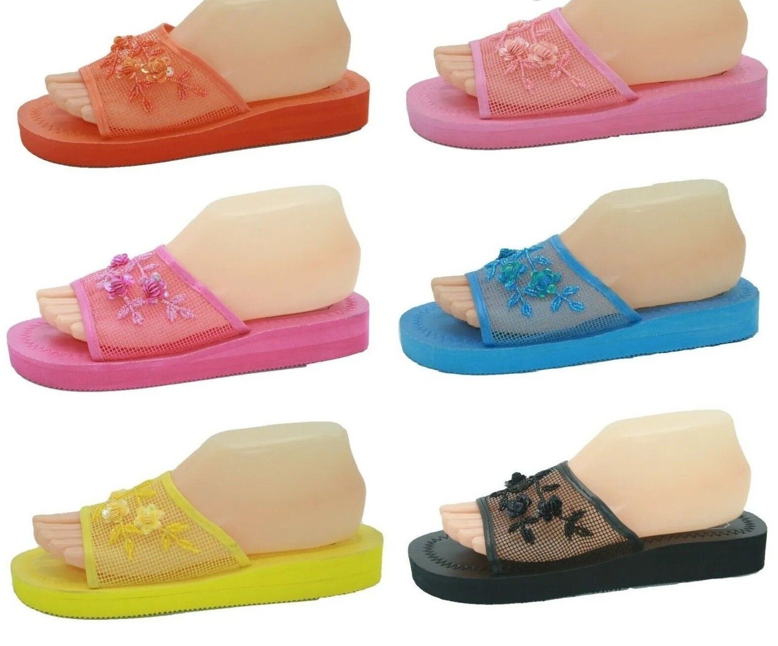 【美品】 SLIPPER サイズ9 Women's Chinese Slippers Sandals Slip on Colors Sizes 6 7 8