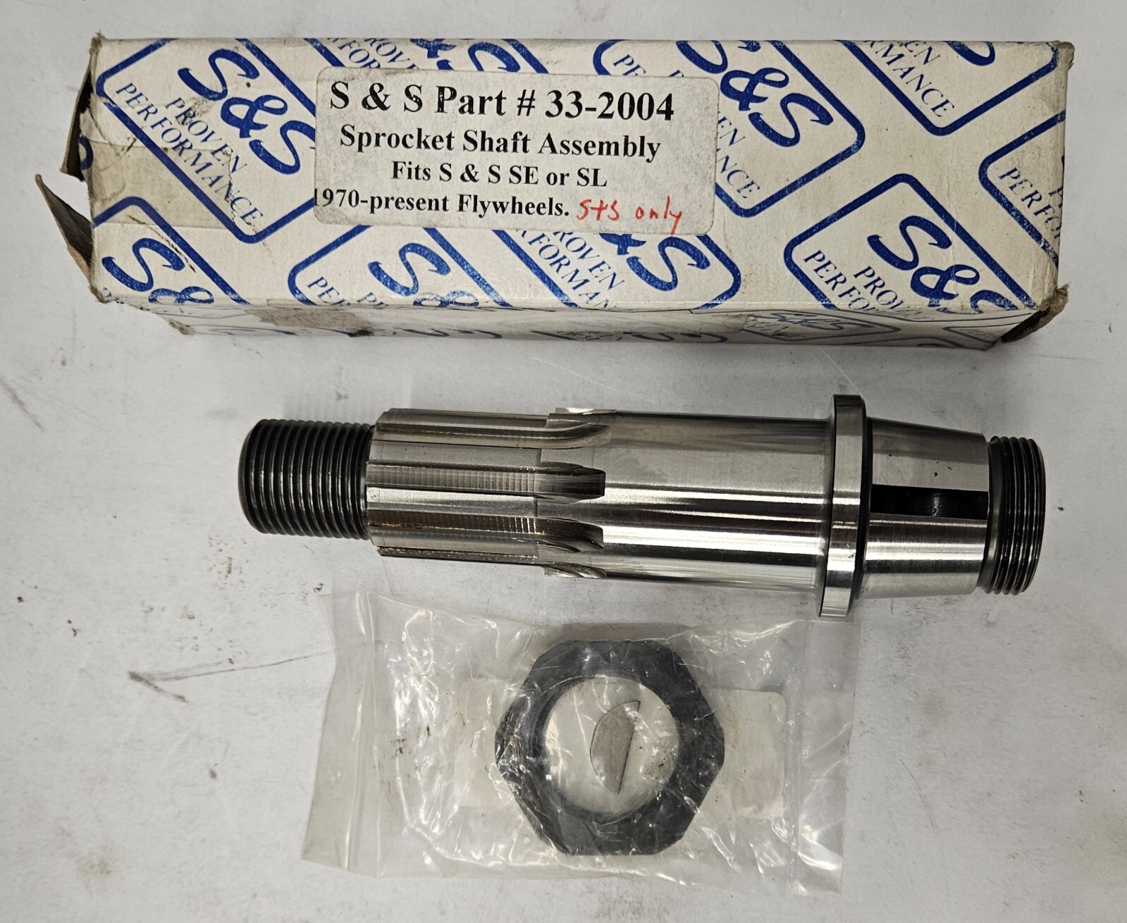 としページ　SCO-33/DH S&S CYCLE 33-2004 Motor Sprocket Shaft Assembly | eBay