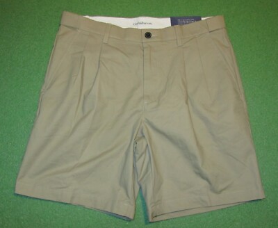 Croft & Barrow Mens Cargo Shorts, Tan, Easy Care, Size 36, NEW, Reg $40