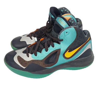 Nike Zoom Hyper Franchised Shoes Men 9 Blue XD Bright Citrus 2013 Sneaker Sports