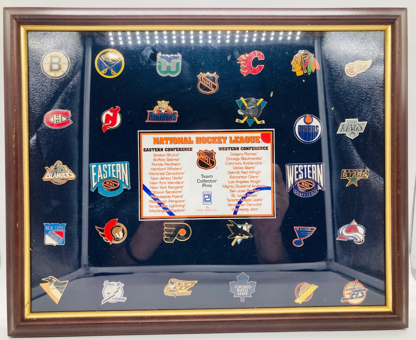 Peter David RARE NHL Hockey Collector Pin Framed Set 1993 26 Team Pins | eBay Peter David RARE NHL Hockey Collector Pin Framed Set 1993 26 Team Pins | eBay