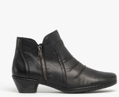 Heel Block Leather Real damen Ladies 76984 24 Rieker Casual Heel Block Leather Real damen Ladies 76984 24 Rieker Casual