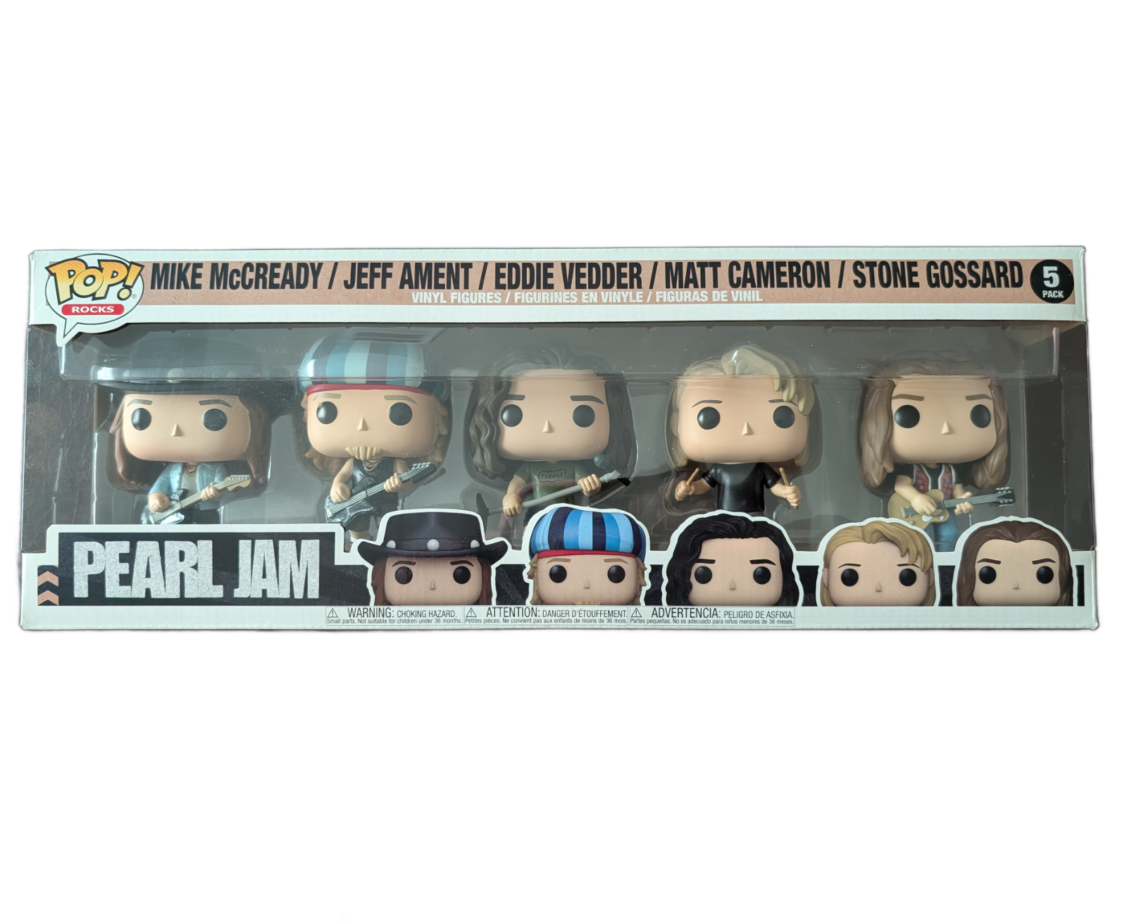 Funko Pop! Rocks Pearl Jam Vinyl Figure 5-Pack Ten Club Era