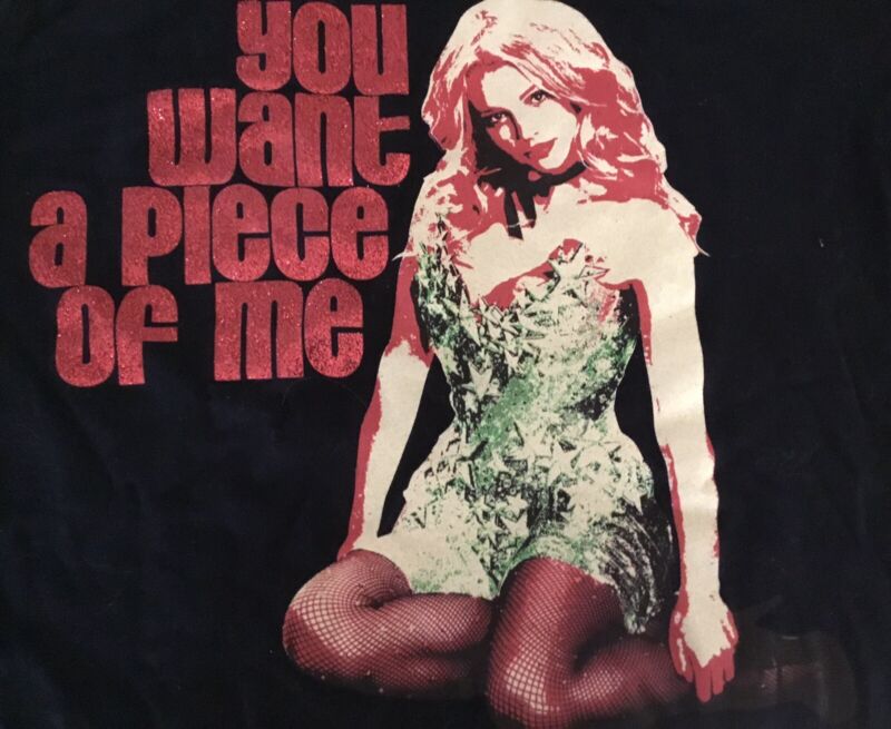 2009 Britney Spears "You Want a Piece of Me" T Shirt Size L