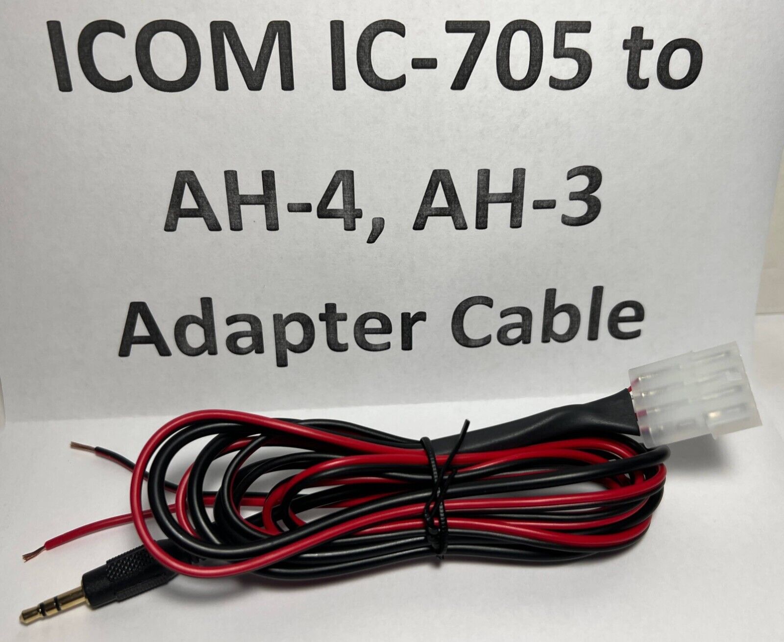 ICOM IC-705 to AH-4 AH-3 AH-730 Antenna tuner control cable ICOM IC-705 to AH-4 AH-3 AH-730 Antenna tuner control cable