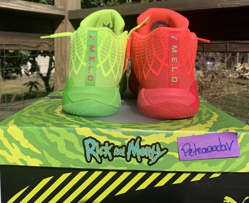 Pre-owned Puma Lamelo Ball  Mb.01 Rick And Morty Men's 11.5 Brand In Red