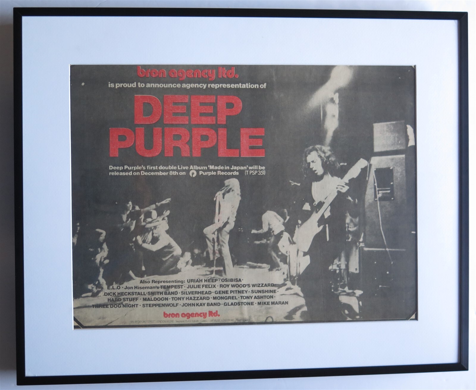 希少 Deep Purple ポスター ディープパープル ディープ・パープルの歴史を辿る写真集『DEEP PURPLE–THE VISUAL