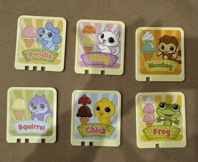 Leap Frog Scoop And Learn Ice Cream Cart Replacement Parts- Set Of 6 Menu Cards