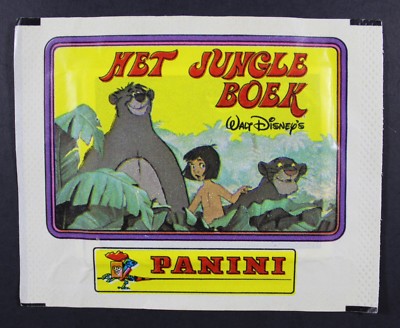 1981 THE JUNGLE BOOK Vintage Dutch Trading Cards Pack Mowgli Baloo by Panini 