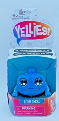 Yellies Echo Gecko Voice-Activated Blue Lizard Toy Ages 5+ New in Box