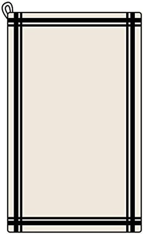 3-Pack Retro Black Striped Dish Towels, 18 by 28-Inch,Black Box Stripe