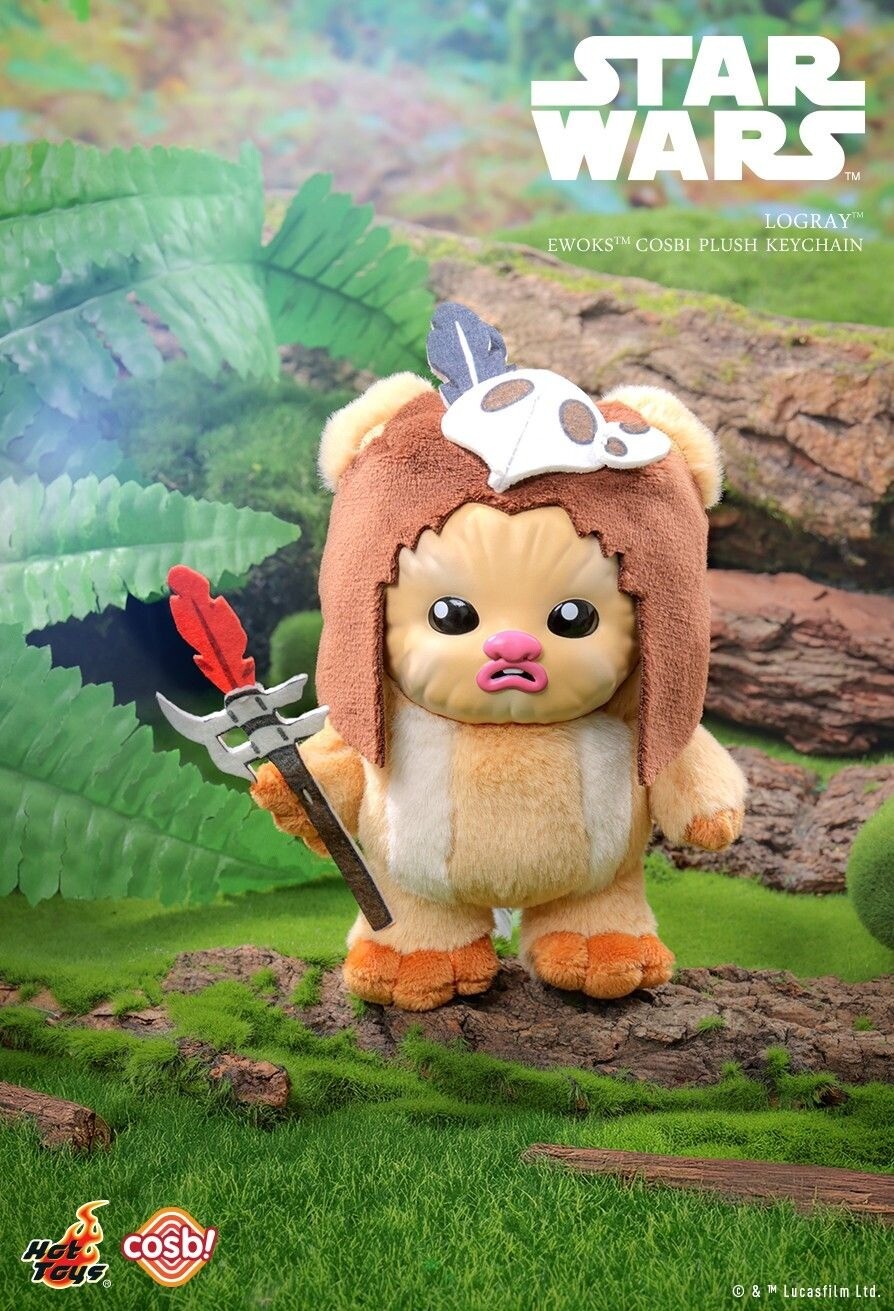 ホットトイズ　イウォーク　Keychain Star Wars Ewoks Hot Toys Star Wars Ewoks Cosbi Plush Keychain Collection