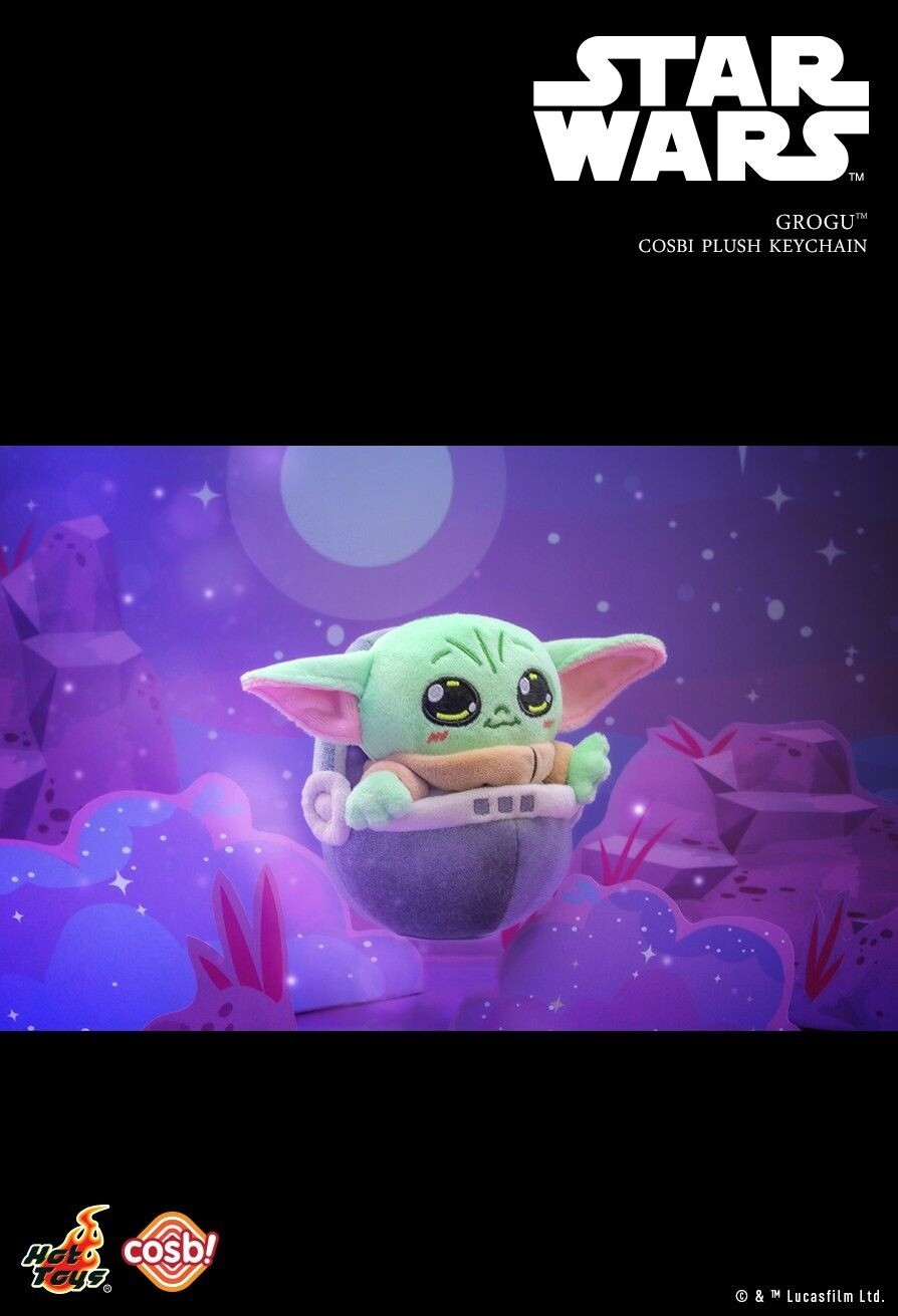 ［限定］GROGU Cosbi Plush Keychain Star Wars Hot Toys Star Wars Grogu Cosbi Plush Keychain Collection
