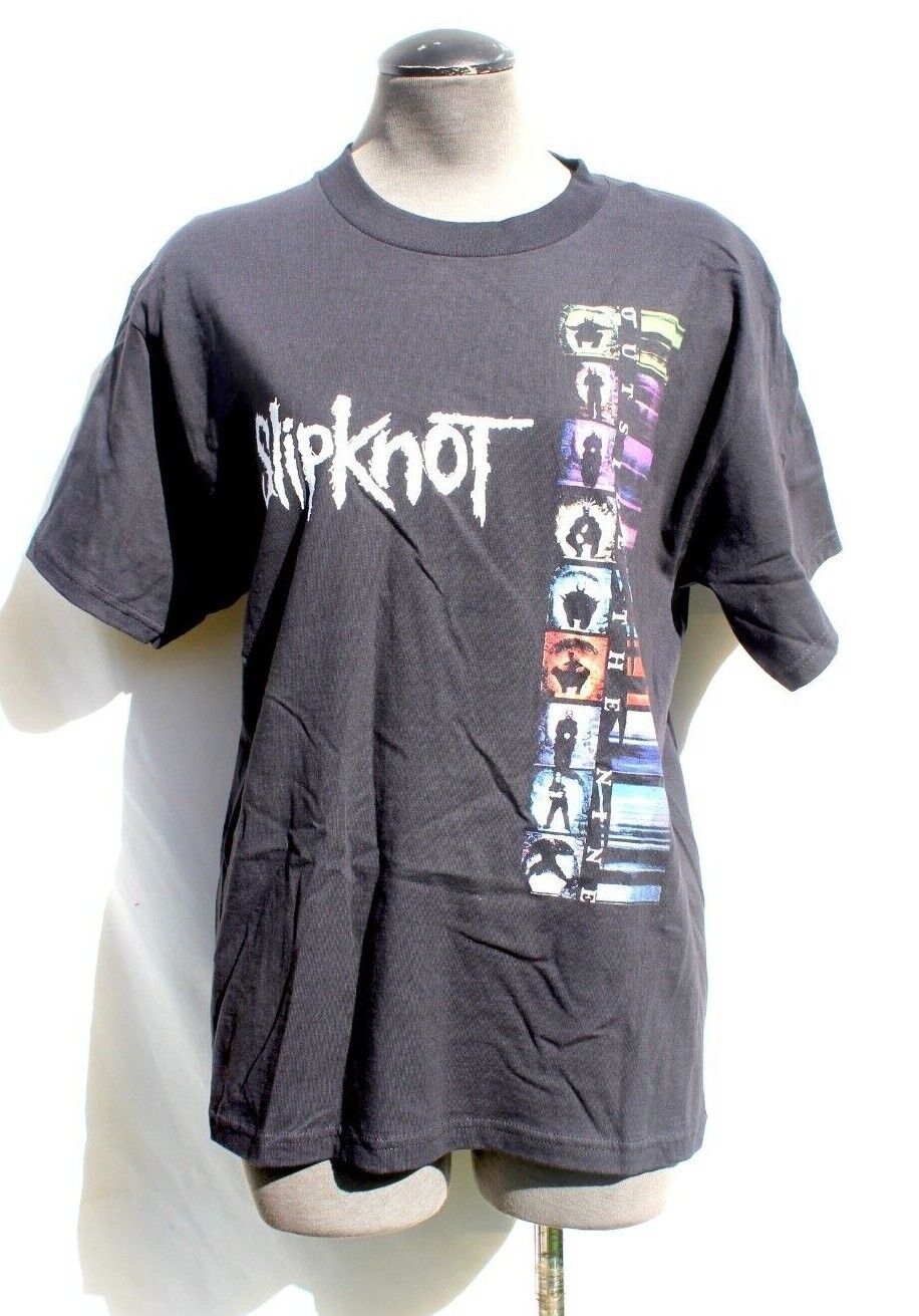 Vintage Slipknot Outside The Nine Graphic Black T-Shirt Tee Vintage Slipknot Outside The Nine Graphic Black T-Shirt Tee