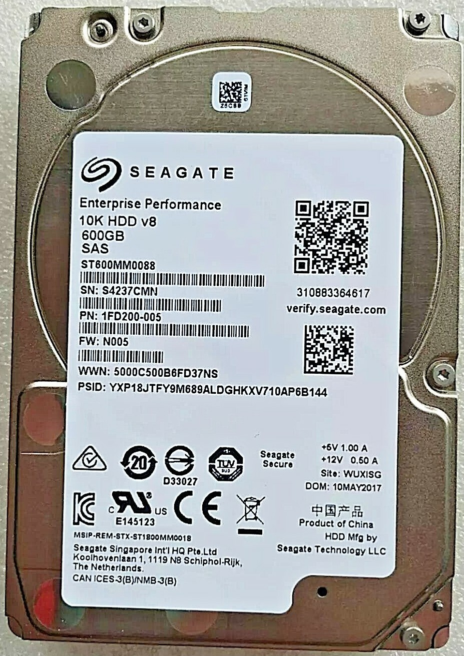 Seagate 600GB SAS ST600MM0088 2.5