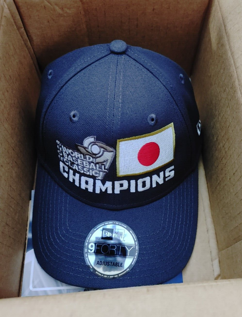帽子 World Baseball Classic Champions 9FORTY Japan 2023 World Baseball Classic Champions New Era Graphite