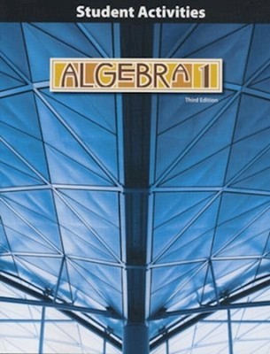 Algebra 1 Student Activities Manual (3rd Edition Copyright Update) by BJU Press