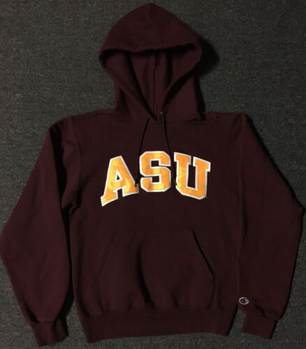 Vtg Champion ASU Spellout Hoodie XS Arizona College School Vtg Champion ASU Spellout Hoodie XS Arizona College School