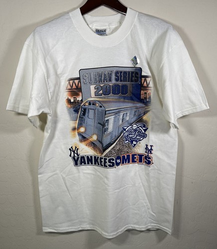Yankees & Mets ワールドシリーズ2000 Tシャツ Subway Seriest Blue Mets Yankees New York 2000 World Series