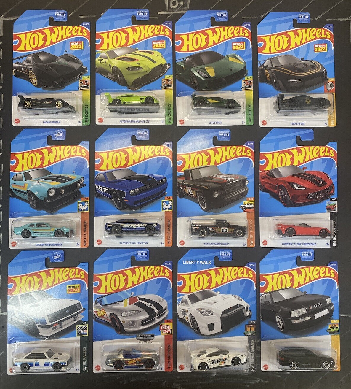 HOT WHEELS LOT OF 10 NEW IN PACK GUARANTEED TREASURE HUNT
