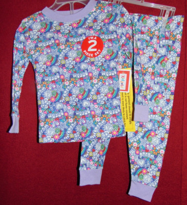 GROOVY GRAFFITI Size 5/6 UNICORNS 2 pc. Pajama Set by Extremely Me NEW w/ TAGS