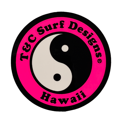 T C Town Country Surf Designs Hawaii Sticker 6.5