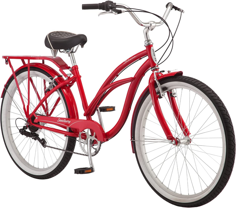 Schwinn Sanctuary 7 Comfort Cruiser Bike, Featuring Retro-Styled 18-Inch/Medium