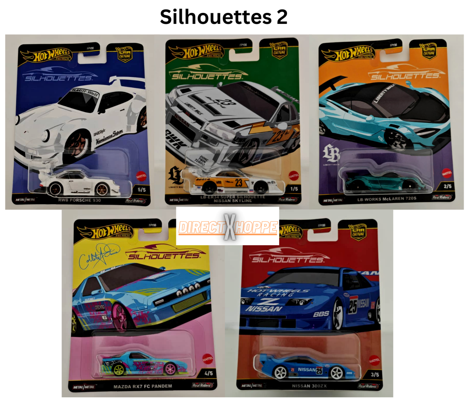 HOT WHEELS 2025 Car Culture Silhouettes FULL SET OF 5 CAR
