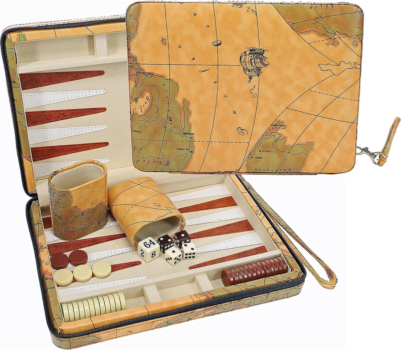 S For Adults - Travel Games - Magnetic With Tan Map