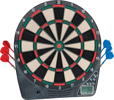 Franklin Sports Electronic Dart Board Sets - Soft Tip Electric Dartboard with Di
