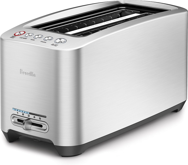 Breville Die-Cast Long Slot Smart Toaster 4 Slice BTA830XL, 