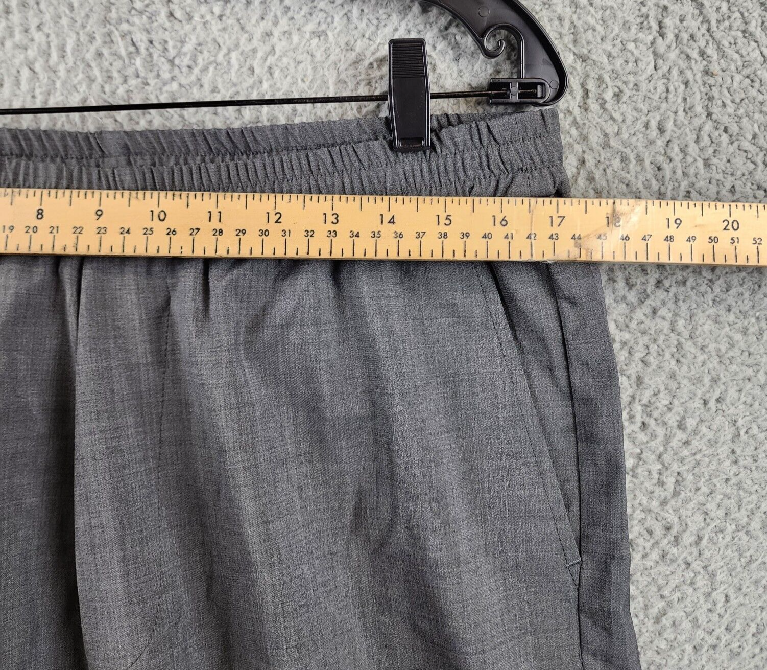 Pre-owned Barena Venezia Pants Men's 52 It/xl Grey Pull On Styling Elastic Waistband In Gray