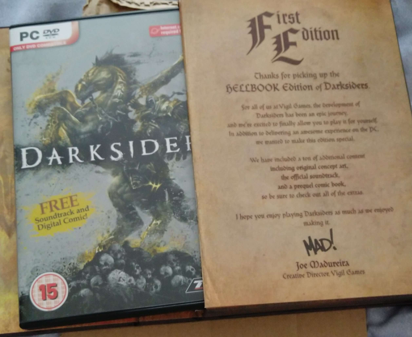 Darksiders Hellbook Edition PC 2010 RARE UK PAL BRAND NEW Darksiders Hellbook Edition PC 2010 RARE UK PAL BRAND NEW