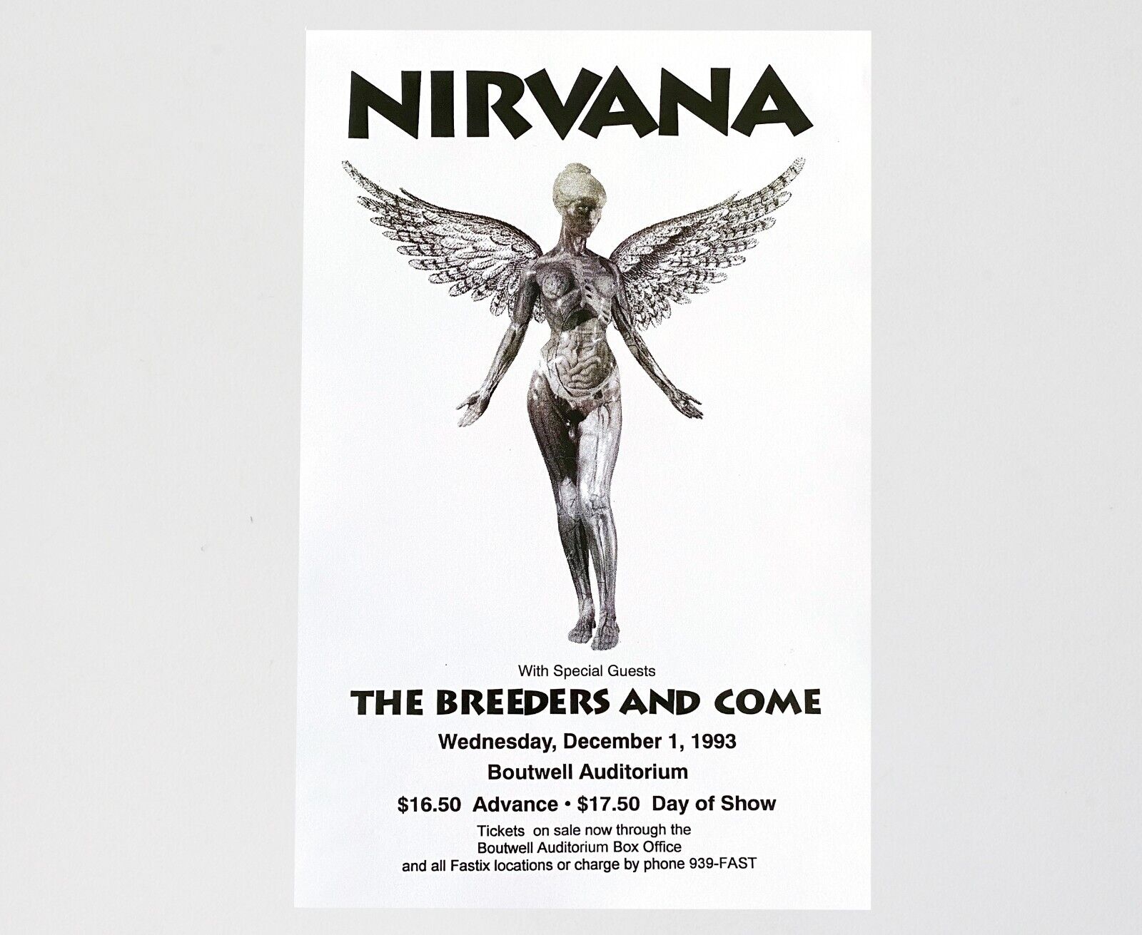 USA製 TOUR 1993 NIRVANA IN UTERO NEVERMIND Tシャツ USA製 TOUR 1993 NIRVANA IN UTERO NEVERMIND Tシャツ
