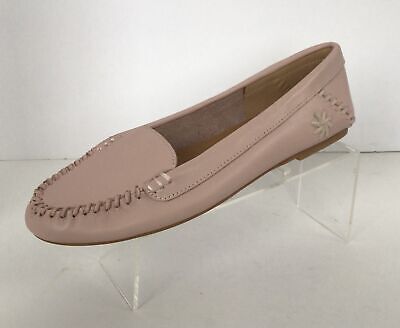 JACK ROGERS Millie Leather Moccasins/Loafers, Blush (Size 6.5 M)