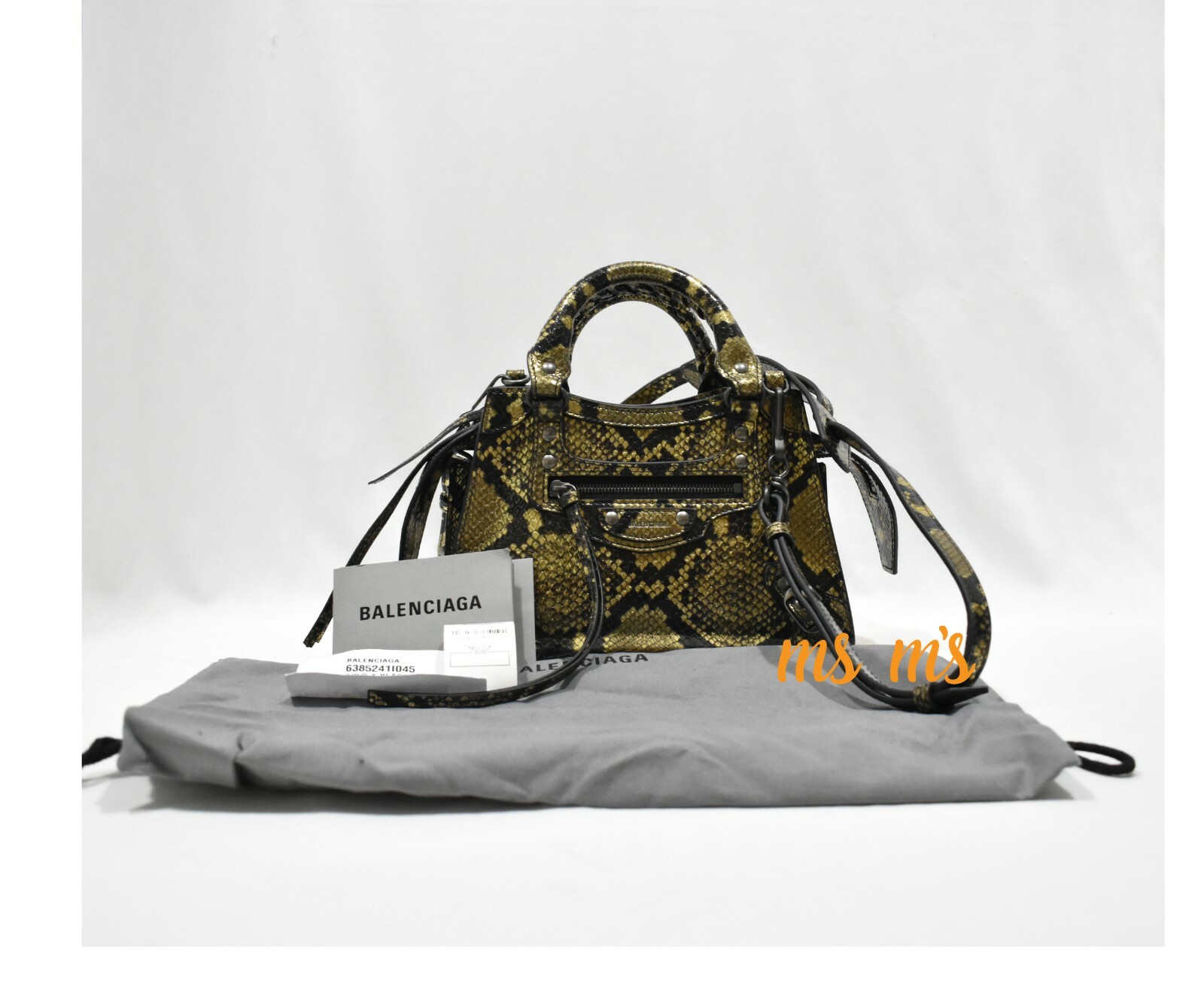 NWT Balenciaga Neo GOLD Classic City Mini Metallic Python NWT Balenciaga Neo GOLD Classic City Mini Metallic Python
