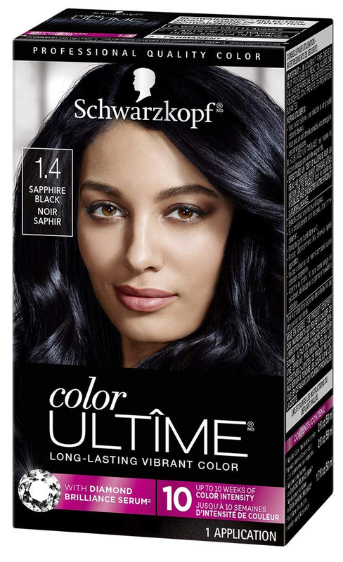 Color Ultime Permanent Hair Color Cream, 1.4 Sapphire Black With Free Shipping✔✔