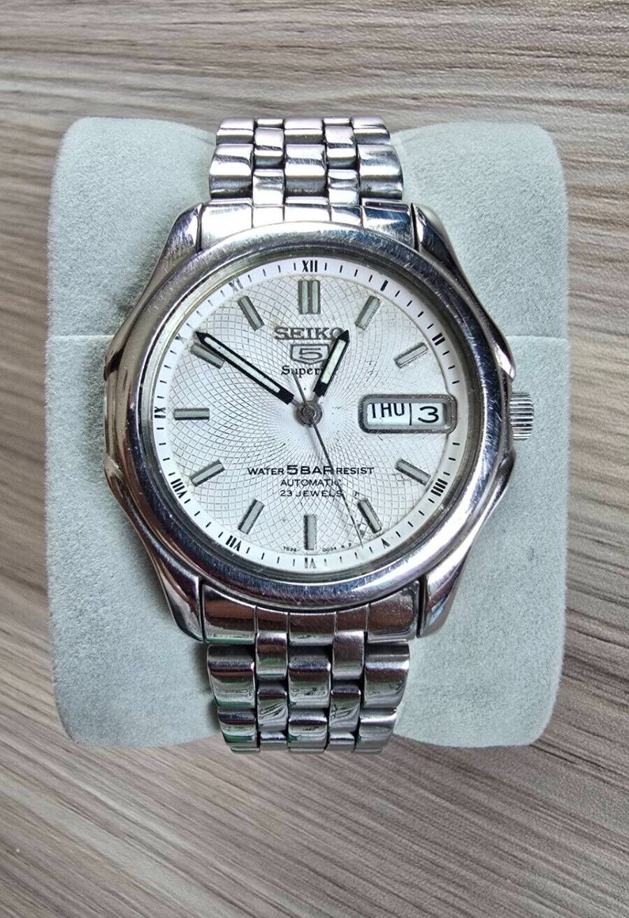 ✨SEIKO✨セイコー✨5216-7040✨デイデイト✨23JEWELS✨腕時計 ✨SEIKO✨セイコー✨SPIRIT✨デイデイト✨ホワイト文字盤